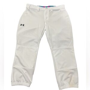 Under Armour Pants Softball Women's XS White Heat Gear Short Knickers